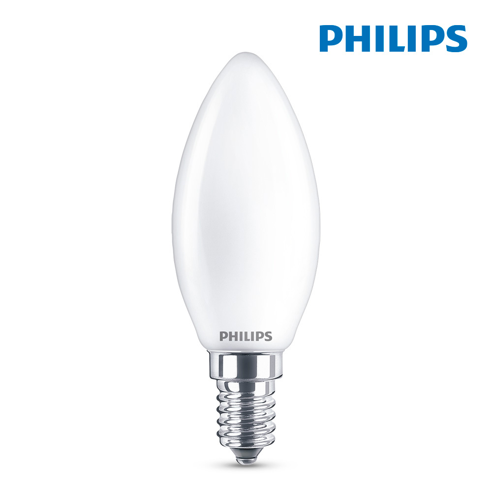 Lâmpada de Vela LED E14 6.5w 806lm 2700k Luz Quente Ø3.5x9.7cm. Philips