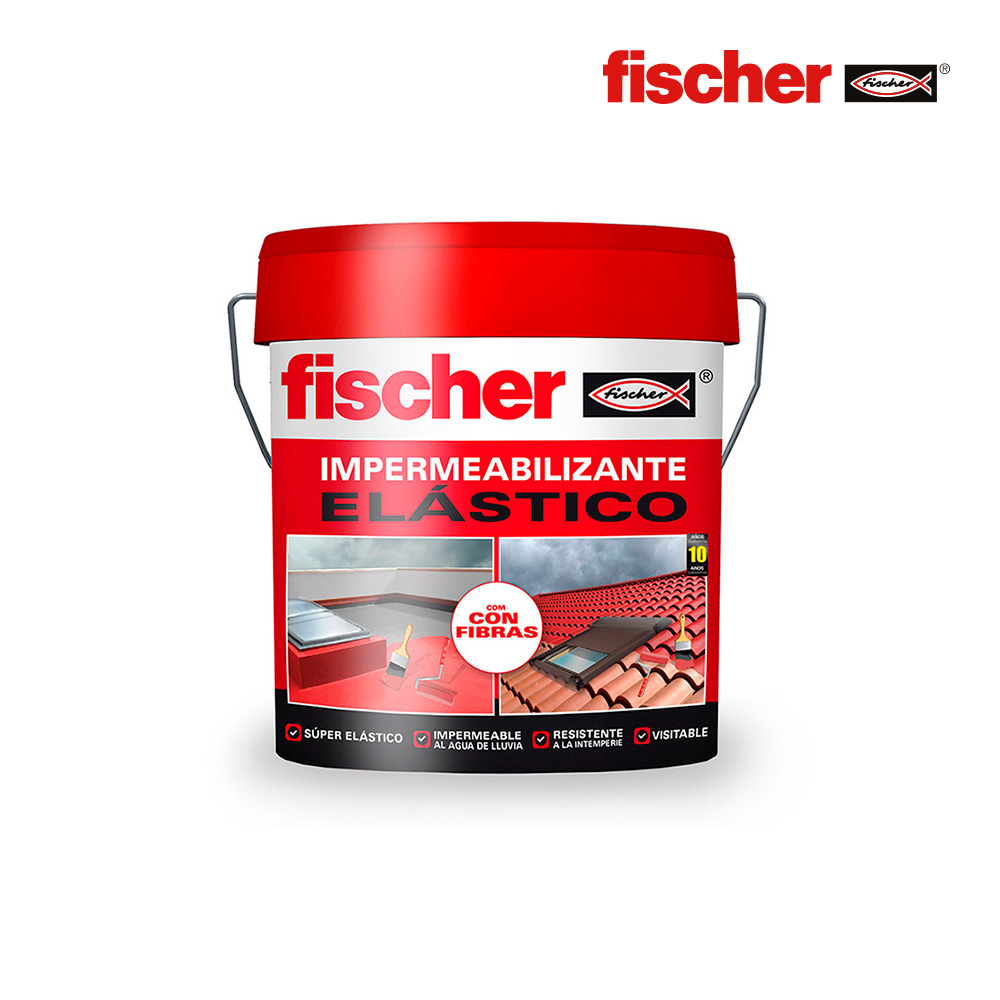 Impermeabilizante 750ml Cinza com Fibras 558429 Fischer