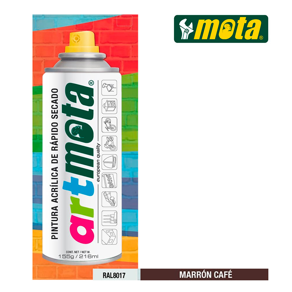 Spray Castanho Cafe Ral8017 216ml Mota La22
