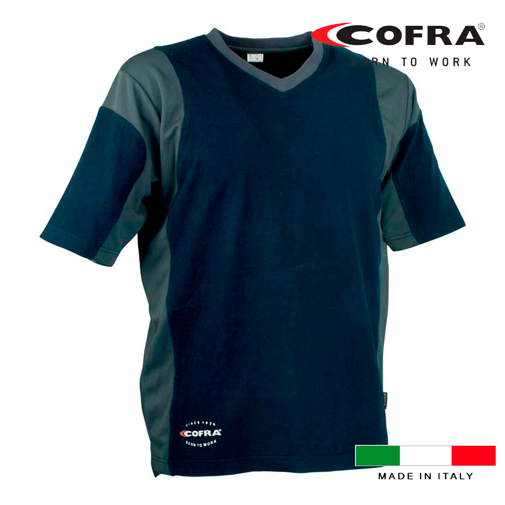 T-Shirt Java Azul Marinho/Cinzento Escuro Cofra Tamanho L
