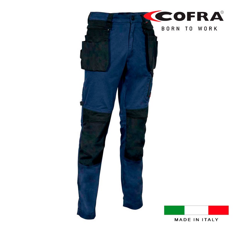 Pantalones de Seguridad Cofra Kudus Azul/Negro Pr.