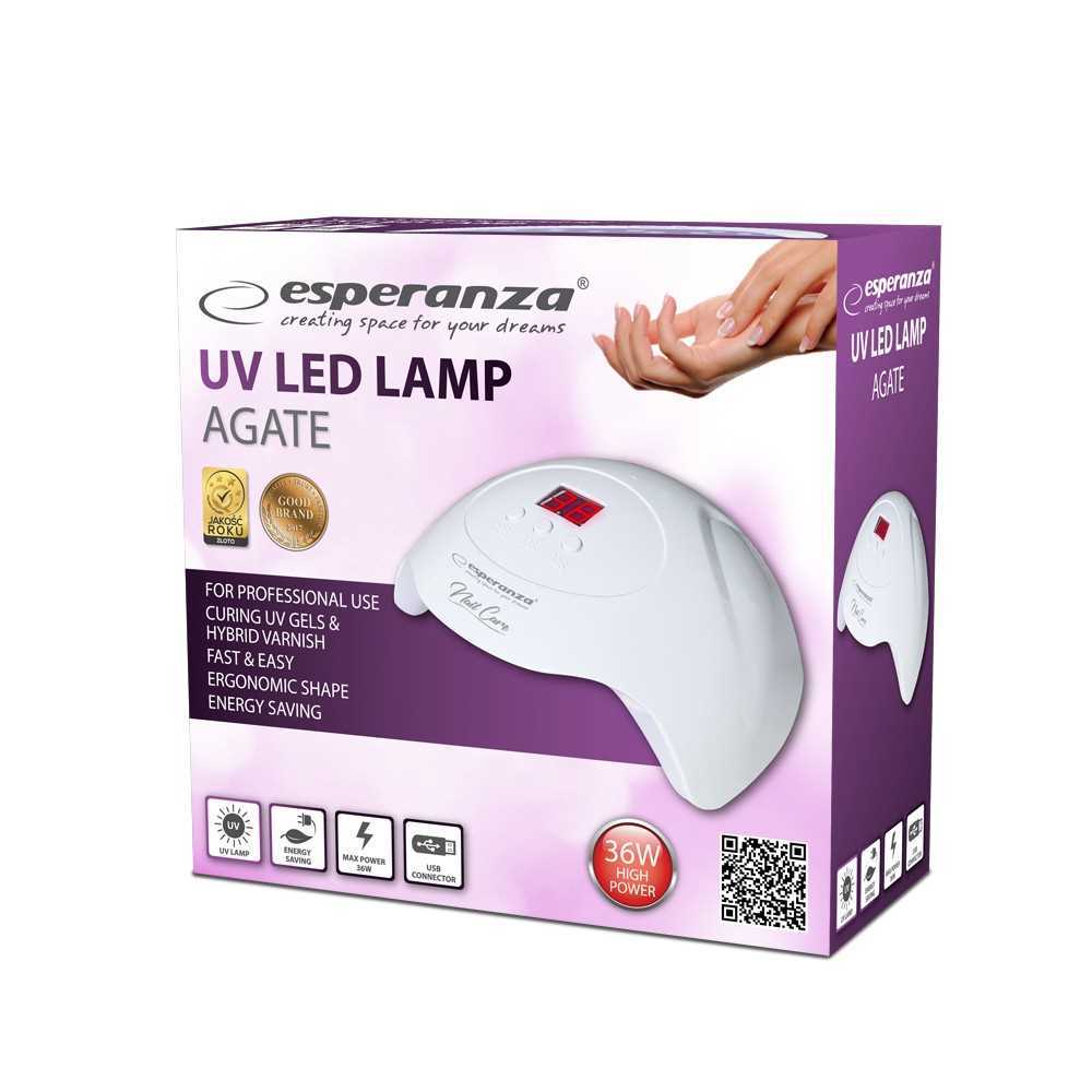 Esperanza Uv LED Lamp For Nails Agate 36 W