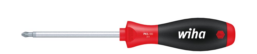 Wiha Screwdriver Softfinish® Phillips With Round Blade (00757) Ph1 X 200 Mm