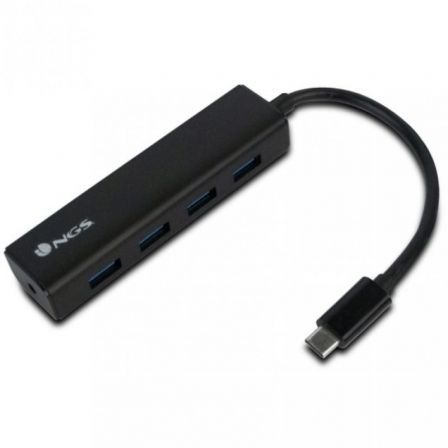Hub USB 4 Portas NGS WONDERHUB4 5 Gbps Preto