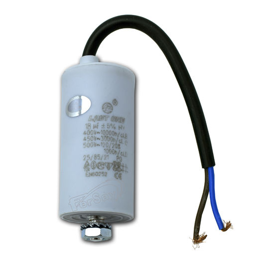 Condensador Bipolar 18uf 450v Con Cable