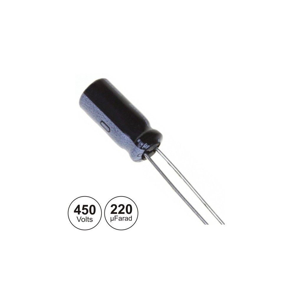 Condensador Electrolitico de 220uf-450v 105 Snap .