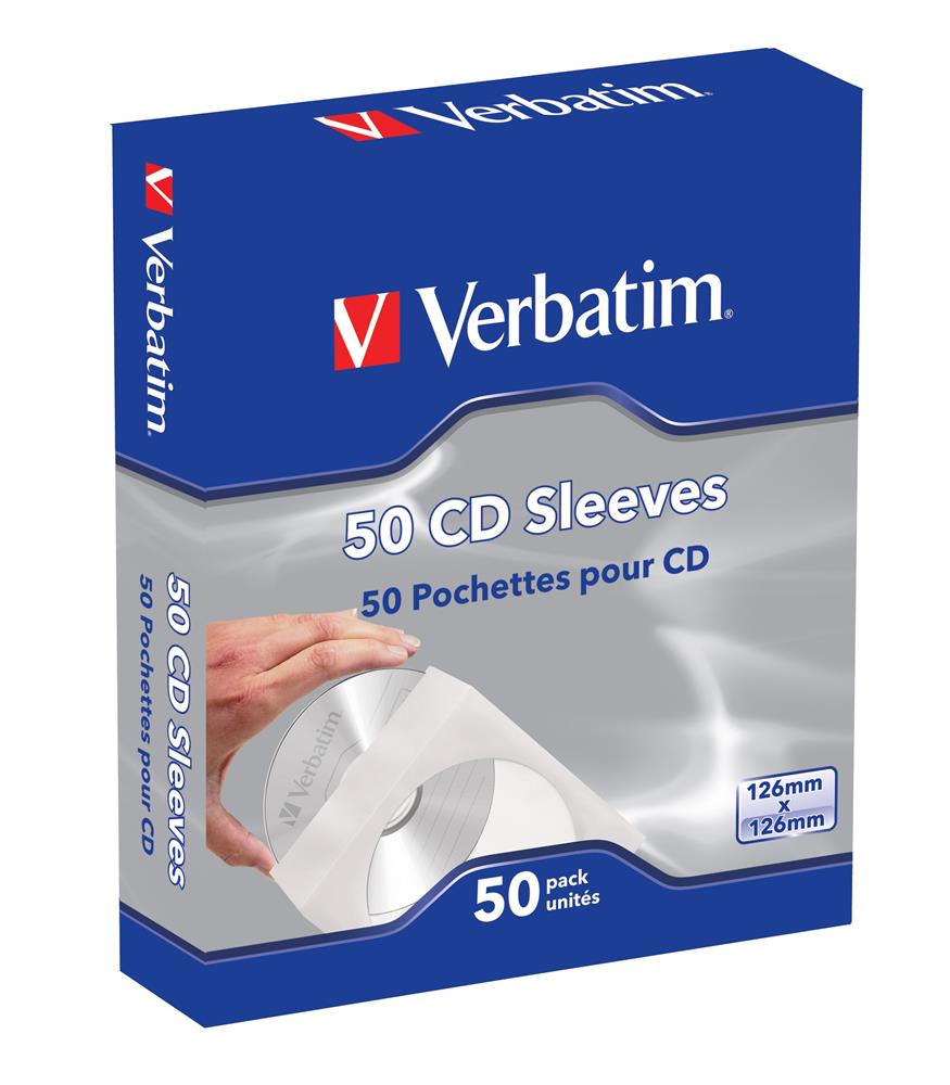 Cd/Dvd-Hüllen Papier 50er Pack Verbatim