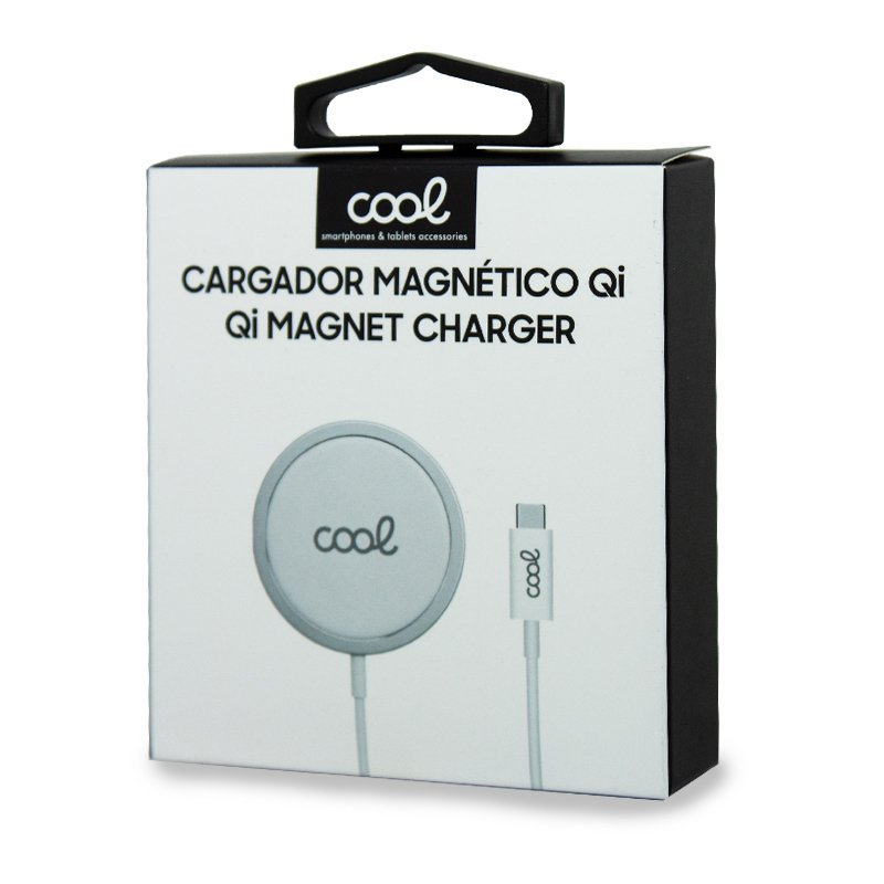 Base Carregador Magnetic Qi Sem Fio para Smartphones Cool White