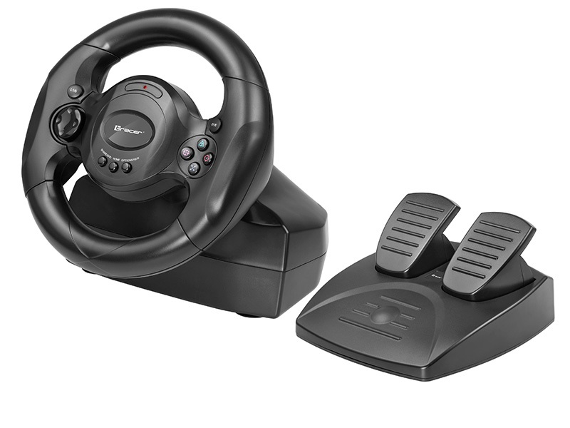 Tracer Rayder 4 In 1 Black Steering Wheel Pc  Playstation 4  Playstation 3  Xbox One