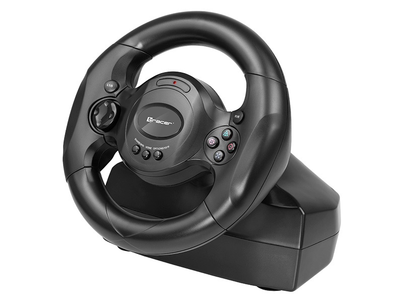 Tracer Rayder 4 In 1 Black Steering Wheel Pc  Playstation 4  Playstation 3  Xbox One
