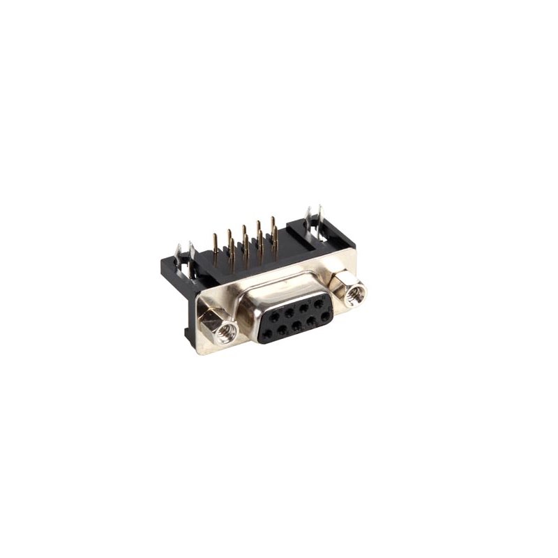 Female 9-Pin Sub-D Connector - Pcb Mounting