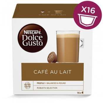Cápsulas de Café Au Lait Dolce Gusto (16 Uds)