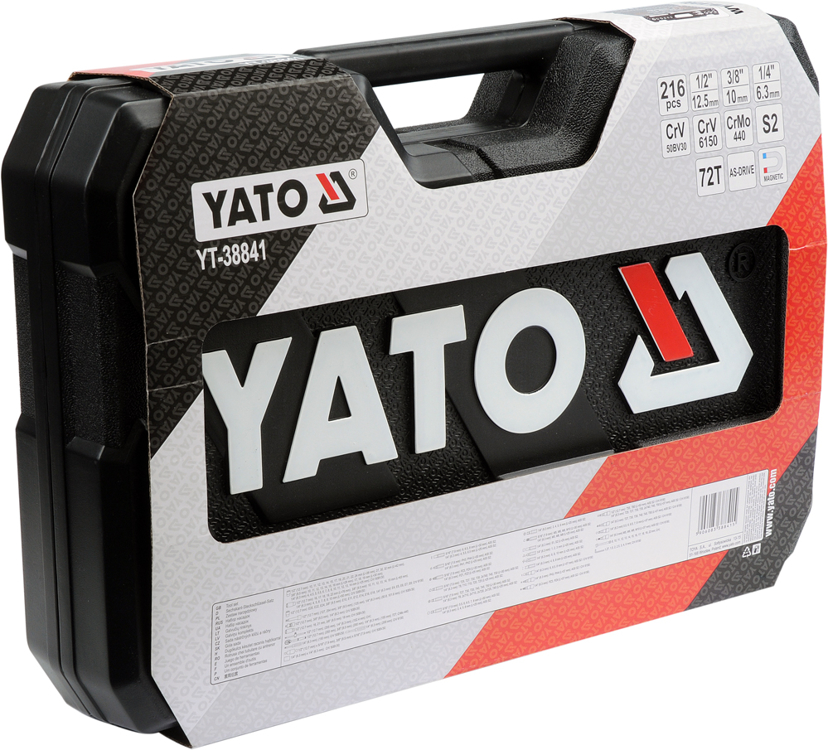 Yato Yt-38841 1/4   3/8   1/2  Socket Wrench Set