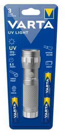 Lanterna Uv Light Ultravioleta Varta 8,5h 3xaaa