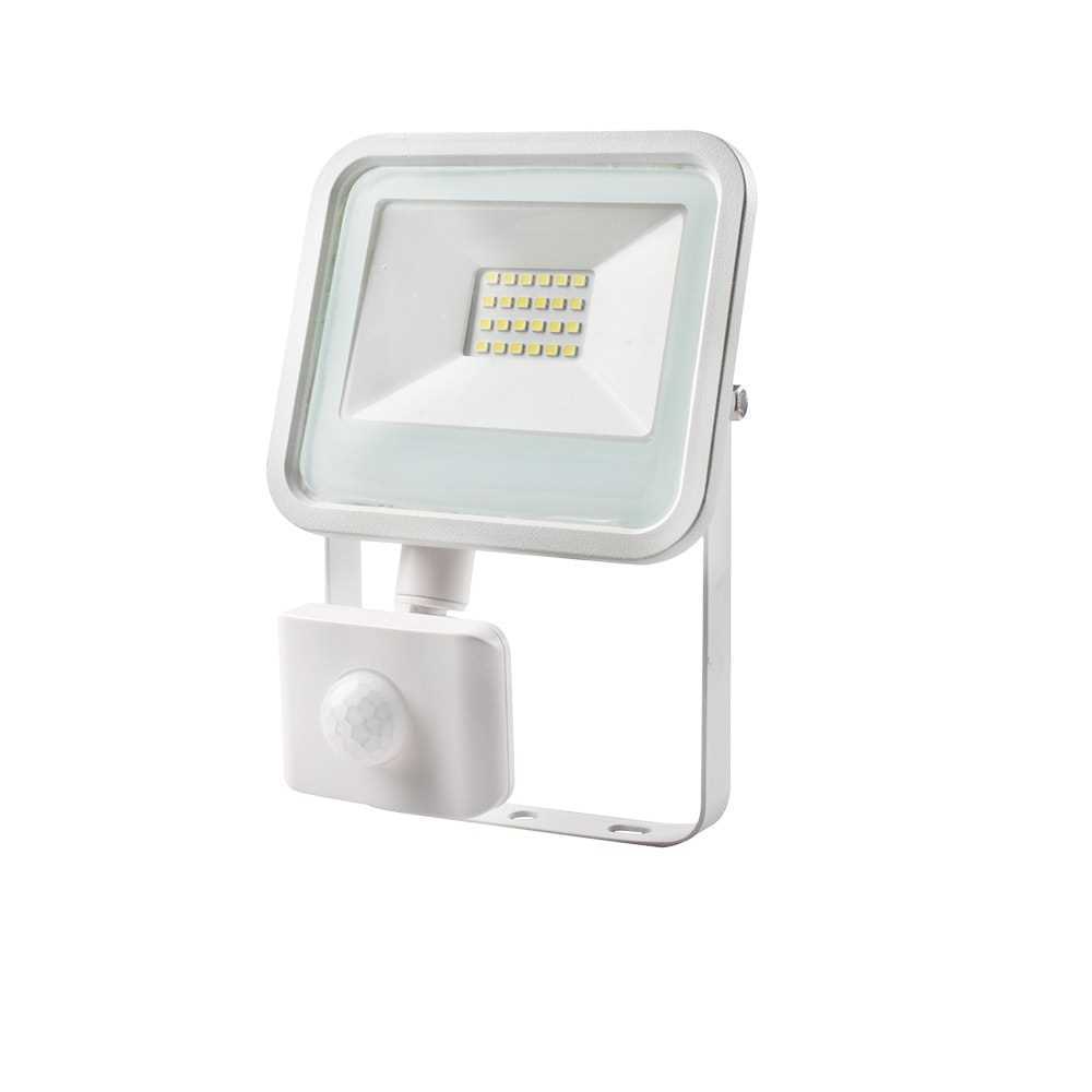 Projetor LED 20w 1400lm 6400k Luz Fria com Sensor de Presença 15,8x4,5x12,4cm Edm