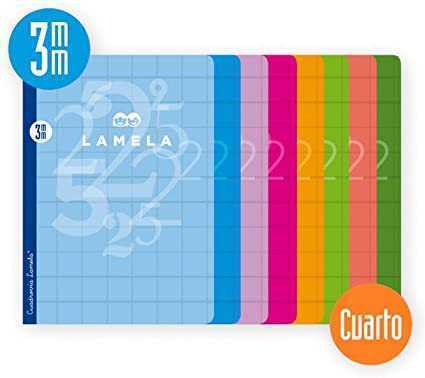 Libreta Cuarto 50 Hojas Rayado 3 Mm-Colores Surtidos Lamela 06c003