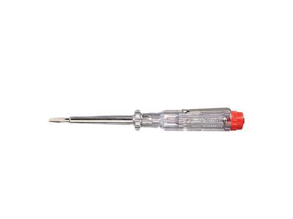 Wiha Voltage Tester 220-250 Volts Slotted Transparent, With Push-On Clip (05271) 3.0 Mm X 60 Mm