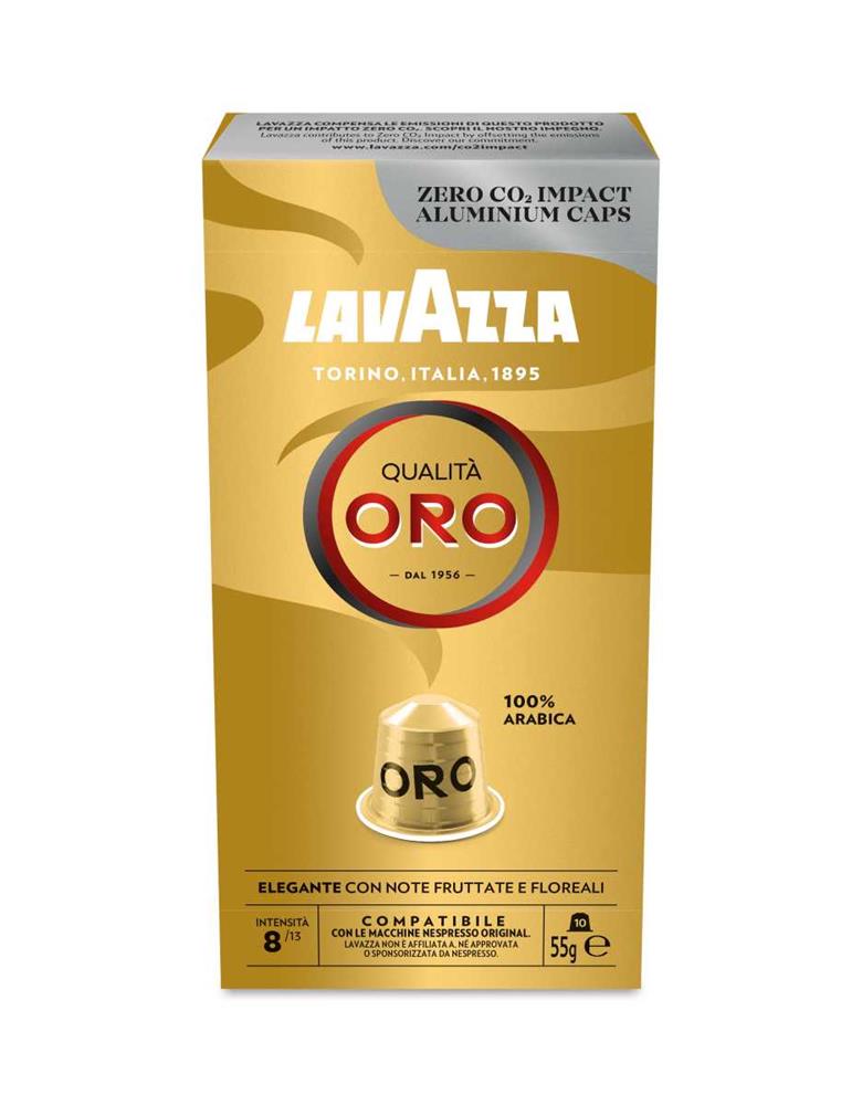Cápsula Lavazza Qualitá Oro para Cafeteras Nespresso/ Caja de 10