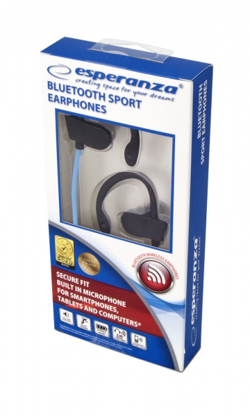Esperanza Bluetooth Sport Earphones Eh188 Black/Blue