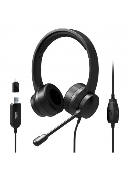 Port Headset Confort Office Stereo Usb 4 Controle.