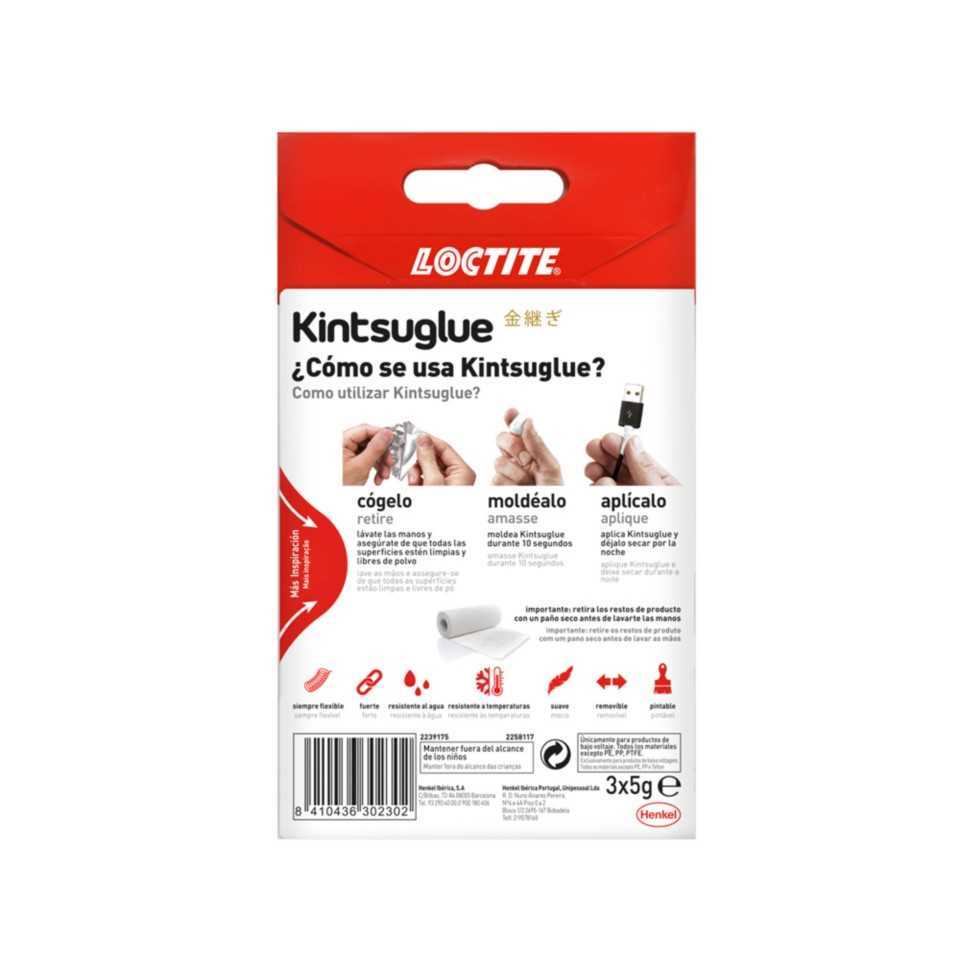 Masilla Flexible Kintsuglue 3 X 5gr. Loctite 2239175