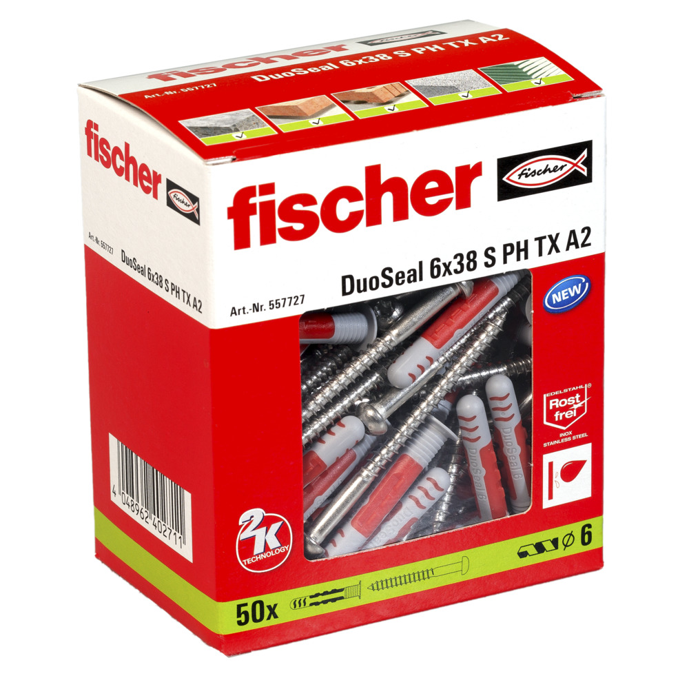 Fischer Duoseal 50 Unidade(s) Bucha 3,8 Cm
