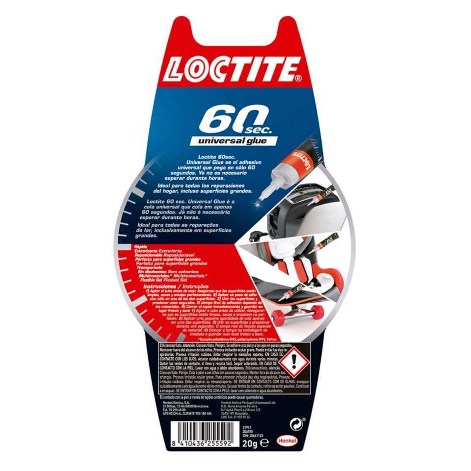 Adhesivo Universal Extrafuerte 60 Segundos Loctite 2066112
