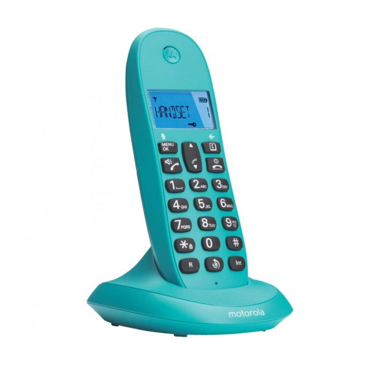Telefone Sem Fios Motorola C1001 Turquesa 