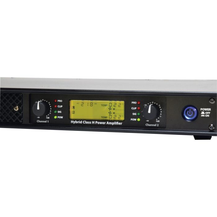 Amplificador de Potencia Híbrido Clase H 2x600w