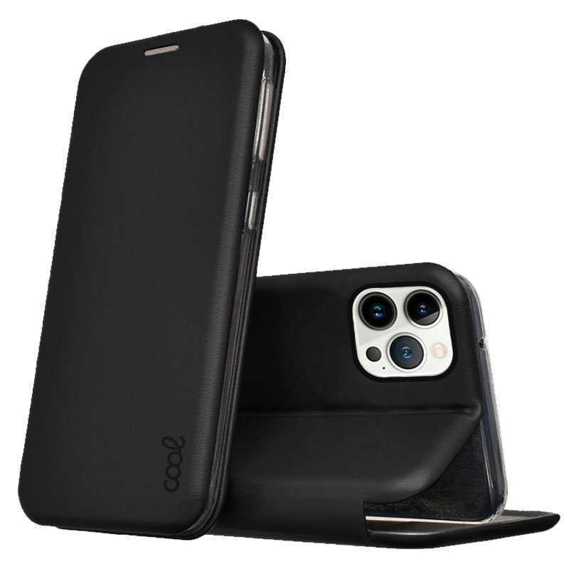 Capa Cool Flip Para Iphone 13 Pro Elegance Preto