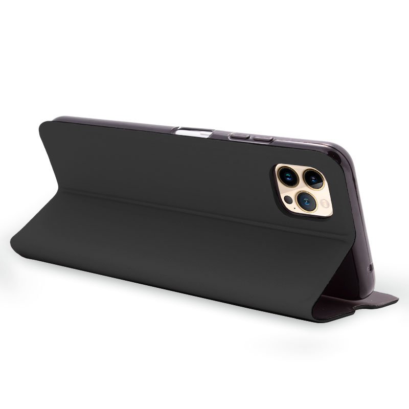Capa Flip Para Iphone 13 Pro Max Elegance Preto