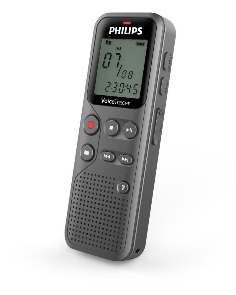 Philips VoiceTracer 12 kHz Cinzento