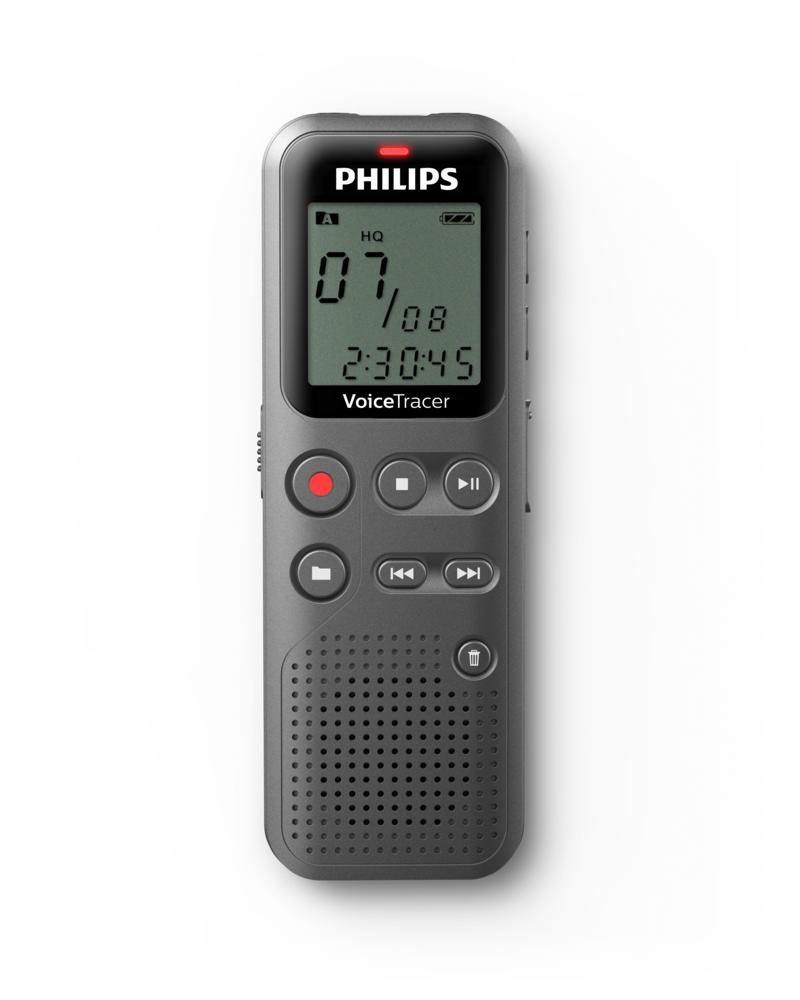 Philips VoiceTracer 12 kHz Cinzento