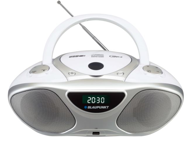 Blaupunkt Bb14wh Cd Player Cd Recorder Silver  White