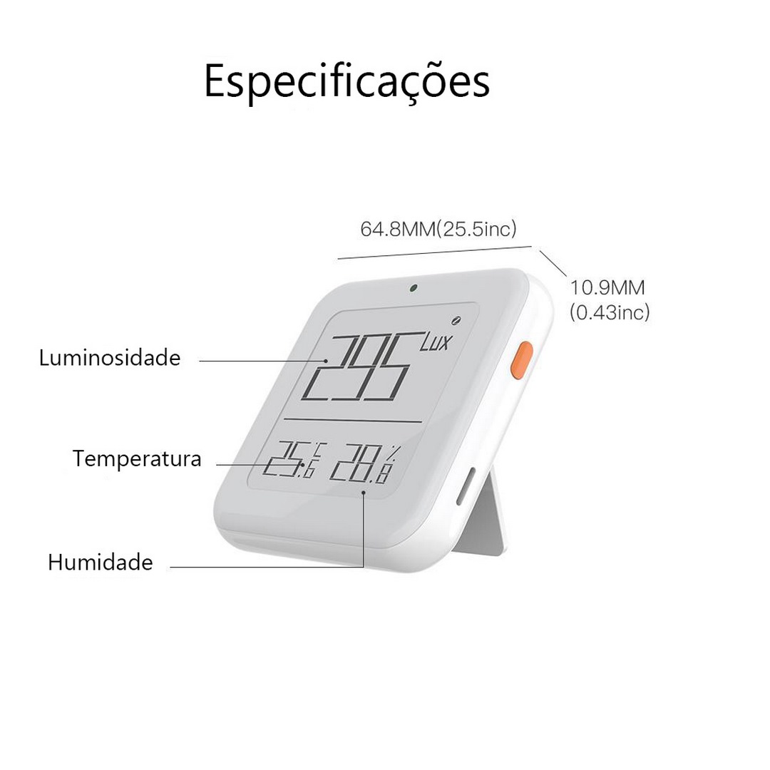Sensor de Temperatura, Humidade e Luz com Ecrã