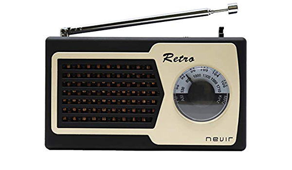 Radio Portatil Nevir Nvr-200 Retro Negra