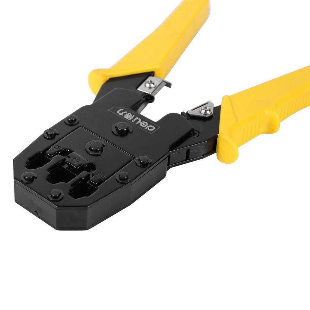 Alicate de Cravar Ethernet 4/6/8p Rj45/Rj14/Rj12/R