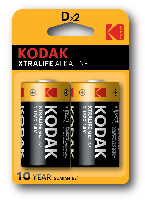 Pilhas Alcalinas Kodak D Lr20 Blister 2
