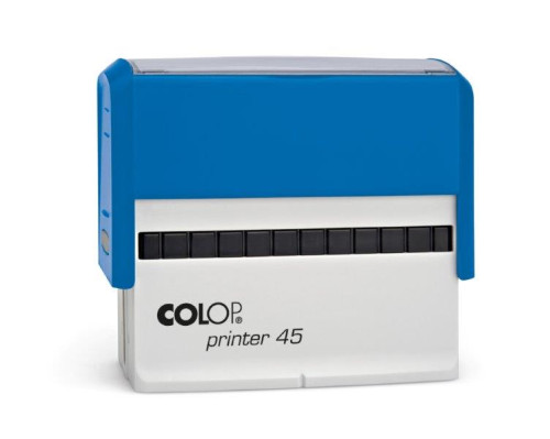 Carimbo de Tinta 25x82mm Impressora 45 Cor Azul 10