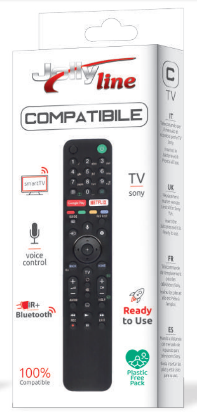 Comando Compativel TVs Sony RMF-TX500E