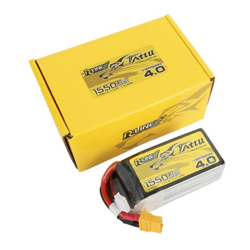 Baterie Tattu R-Line Verze 4.0 1550mah 14,8v 130c 4s1p Xt60