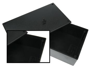 Caja de Plástico - Negra 200 X 110 X 65mm