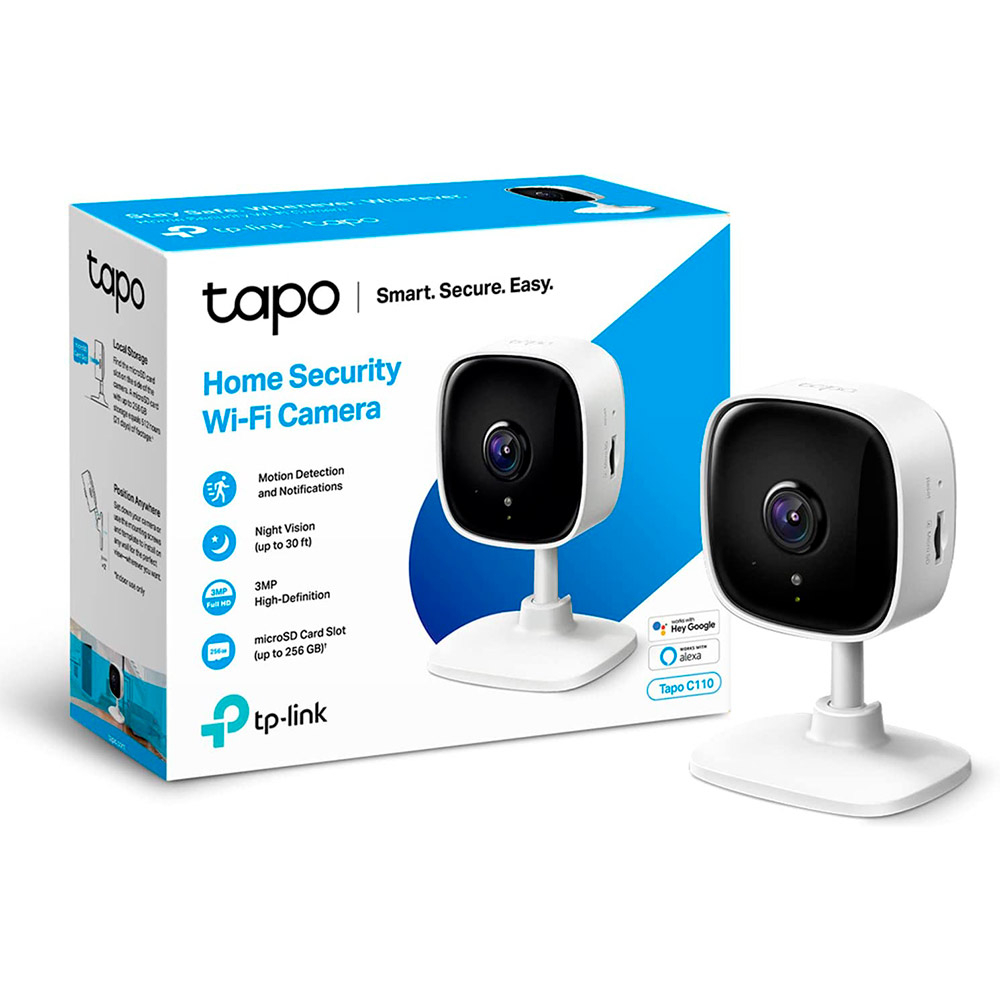 Tp-Link Tapo C110 Camera Seguranca Wi-Fi 3mp