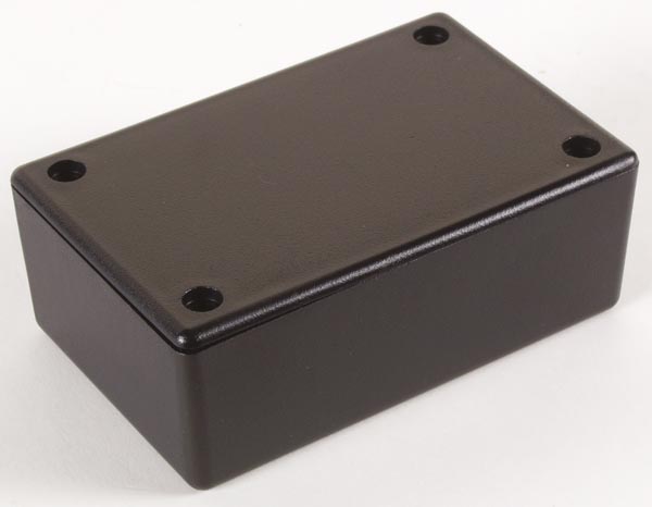 Caja de Plástico - Negra 85 X 55 X 30mm