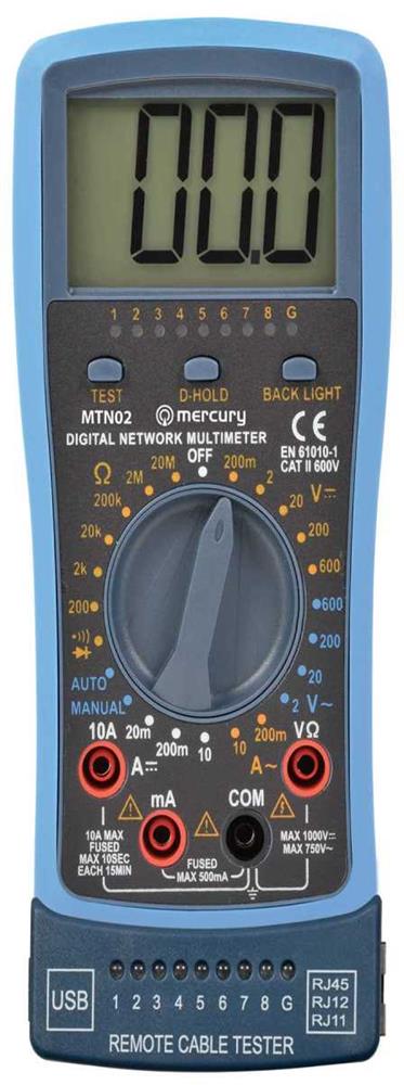 Professional Digital Multimeter With Network And Usb Cable Tester