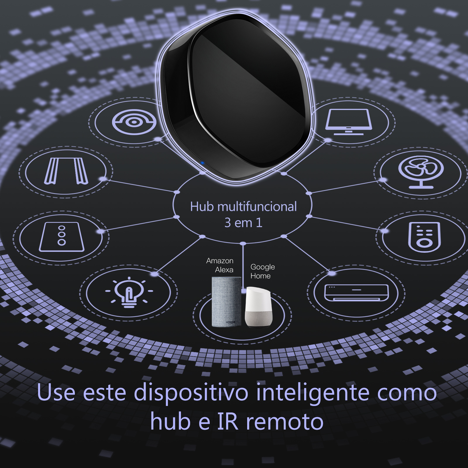 Hub multimodal USB Zigbee + Bluetooth + Infraverme