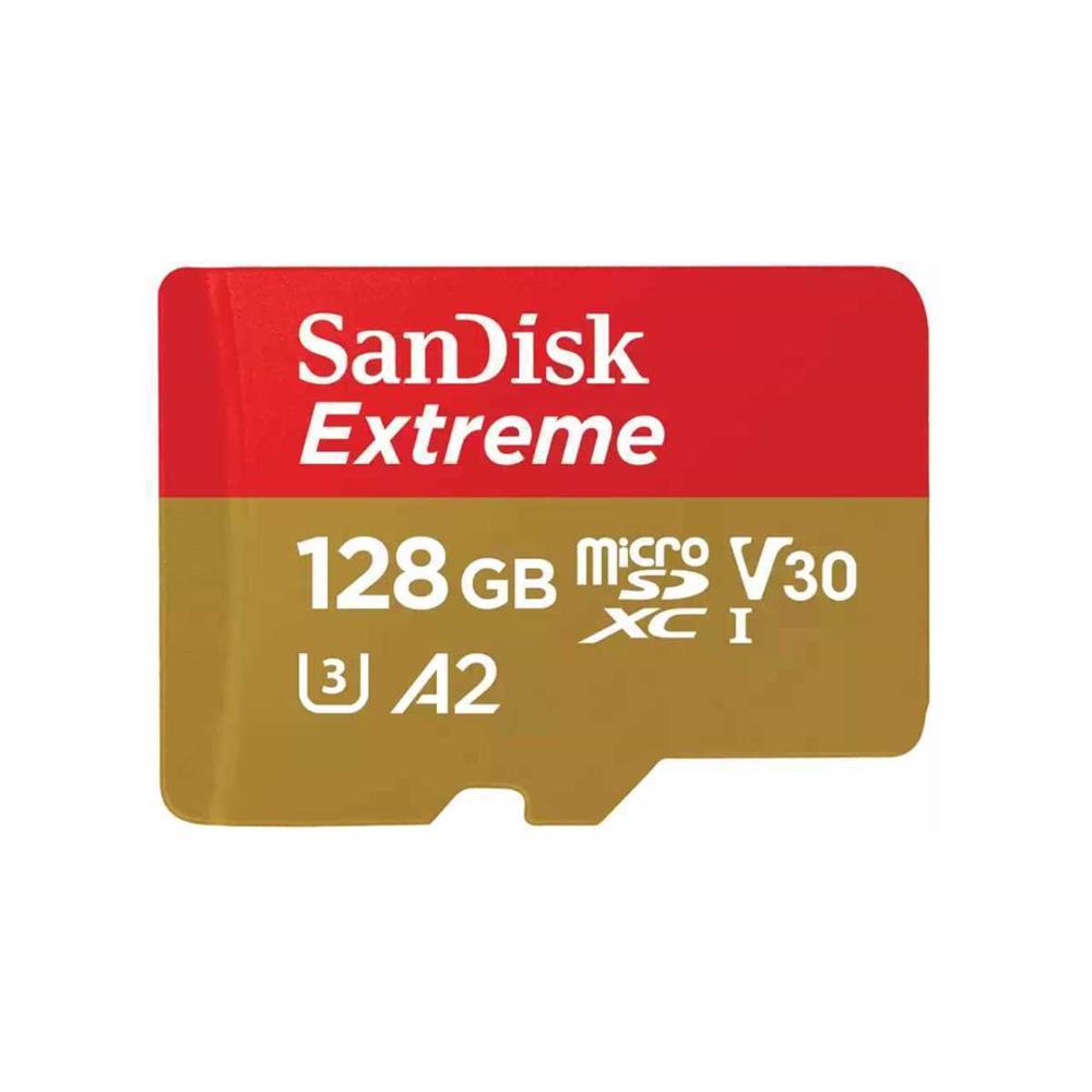 Sd Microsd Card 128gb Sandisk Extreme Sdxc Inkl. Adapter