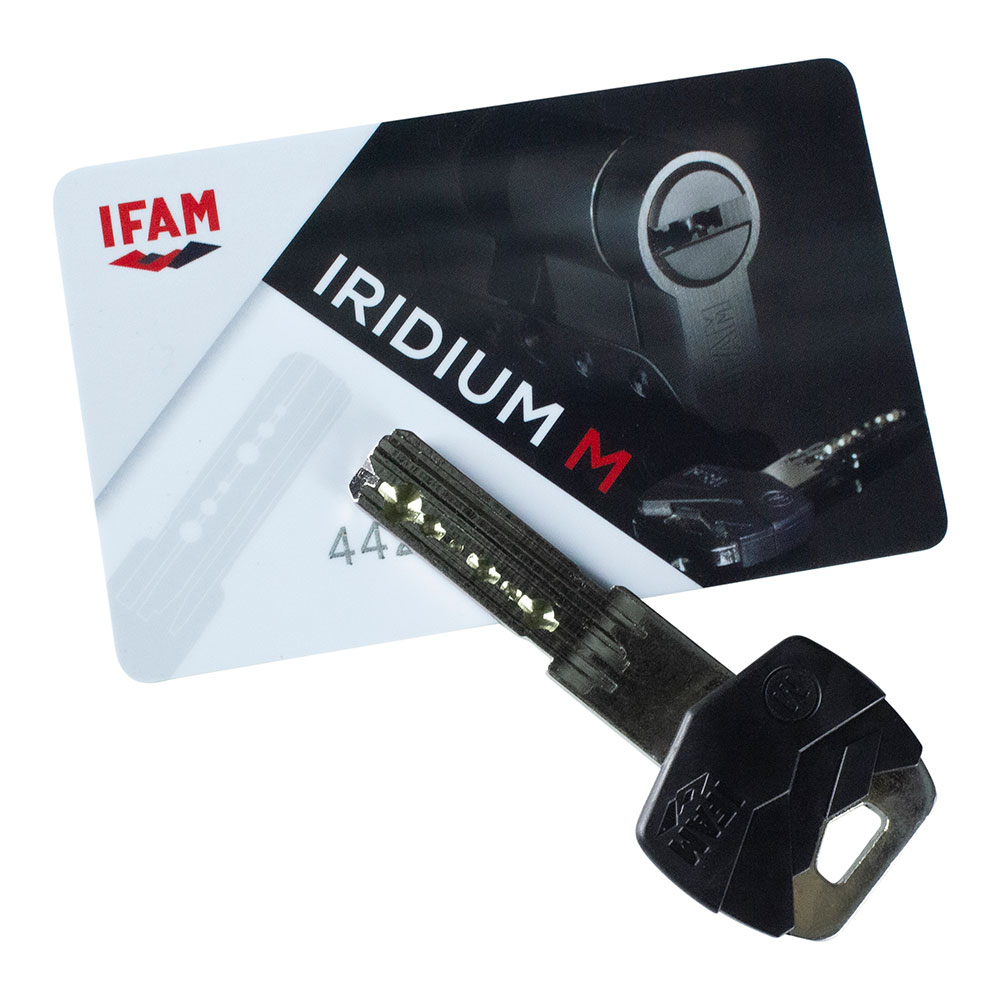 Cilindro Iridium M Irm3040n. Níquel 70mm (30+40mm) Cam Longo 15mm. com 5 Chaves de Segurança. Ifam
