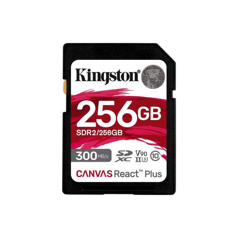 Kingston 256gb Canvas React Plus Sdxc Uhs-Ii 300r.