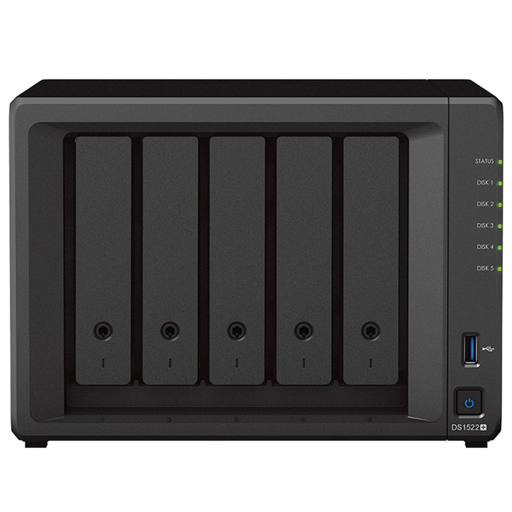 Synology Diskstation Ds1522+ Nas/Storage Server Tower Ethernet Lan Black R1600